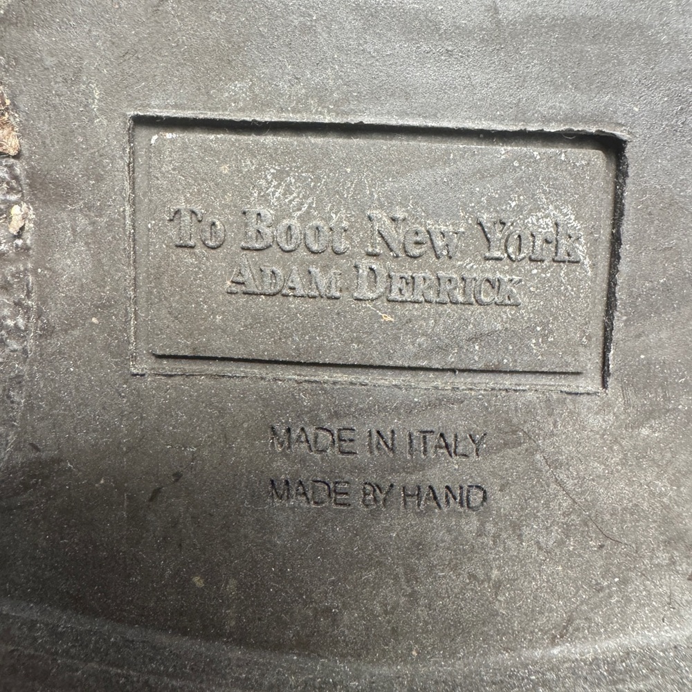 To Boot New York Belvedere Leather Boots 11.5 Hand Made Italy - Picture 8 of 8